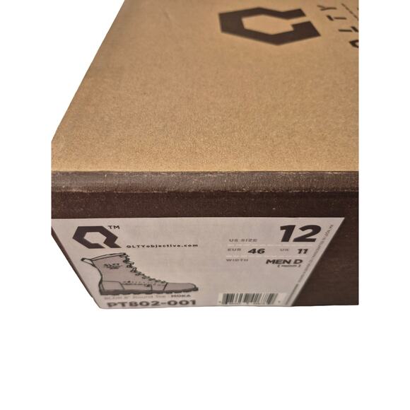 Brand New QLTY Safety Toe - Regular Toe Brown Leather Work Boot Men’s Size 12